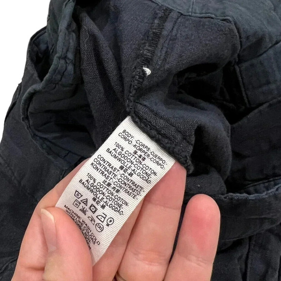 Free People Black Belted Cotton Shorts 2 - Picture 4 of 4